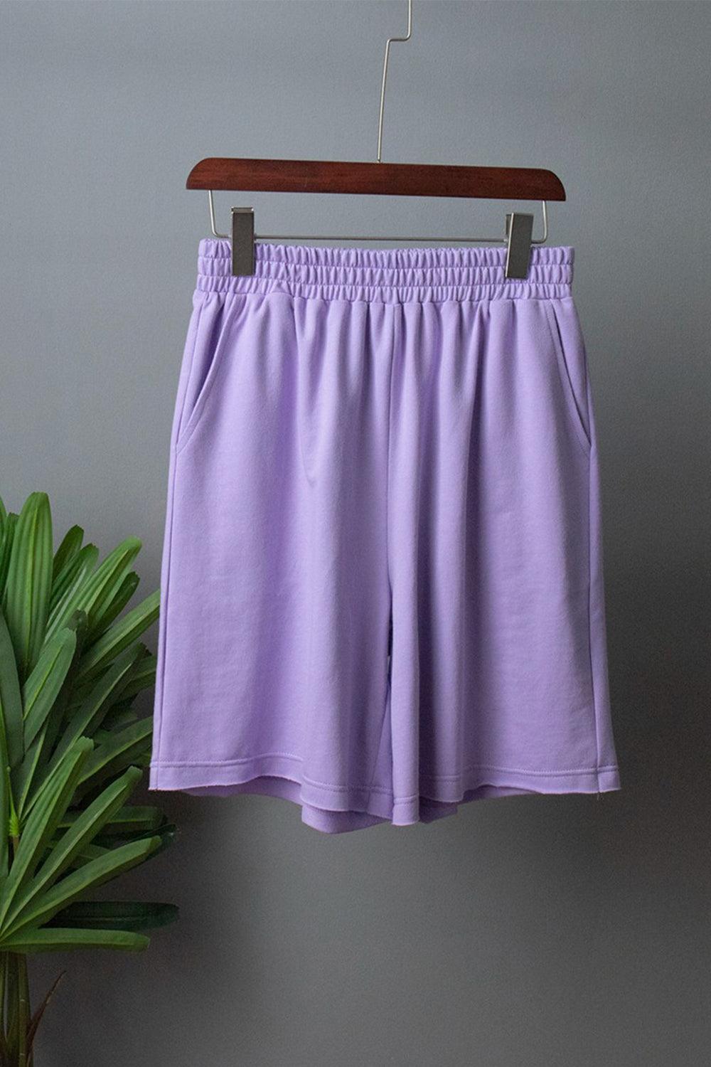 Get trendy with Round Neck Long Sleeve Top and Shorts Set - Two Piece Sets available at Styles Code. Grab yours today!