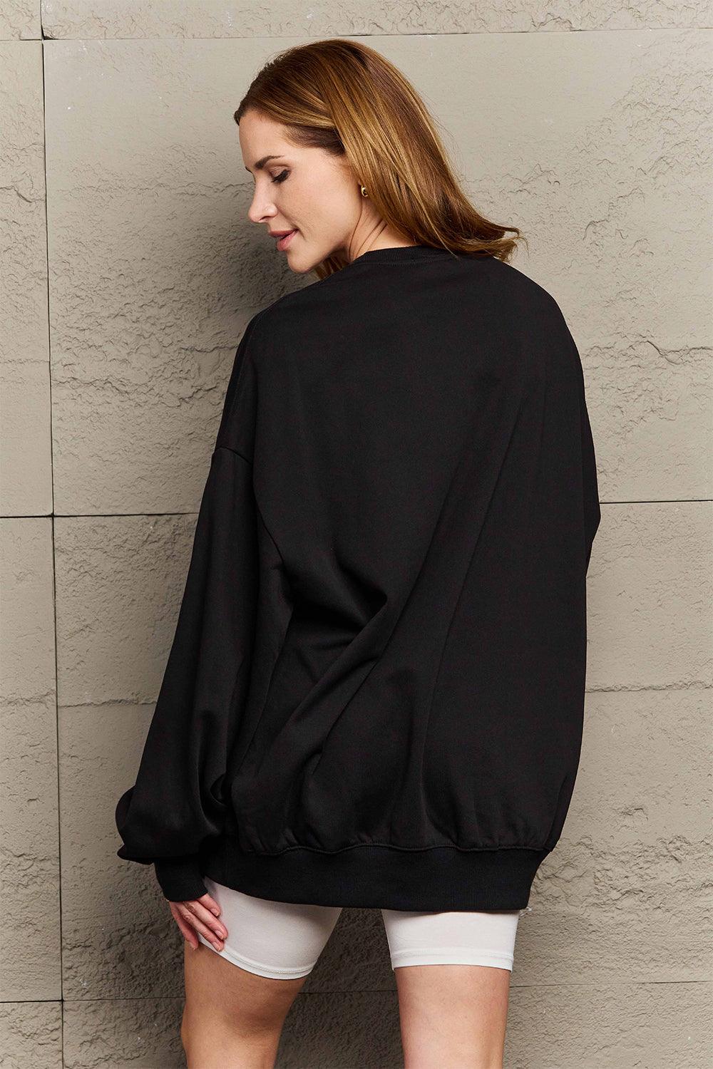 Get trendy with Simply Love Full Size MOM STER Graphic Sweatshirt - Halloween Clothes available at Styles Code. Grab yours today!