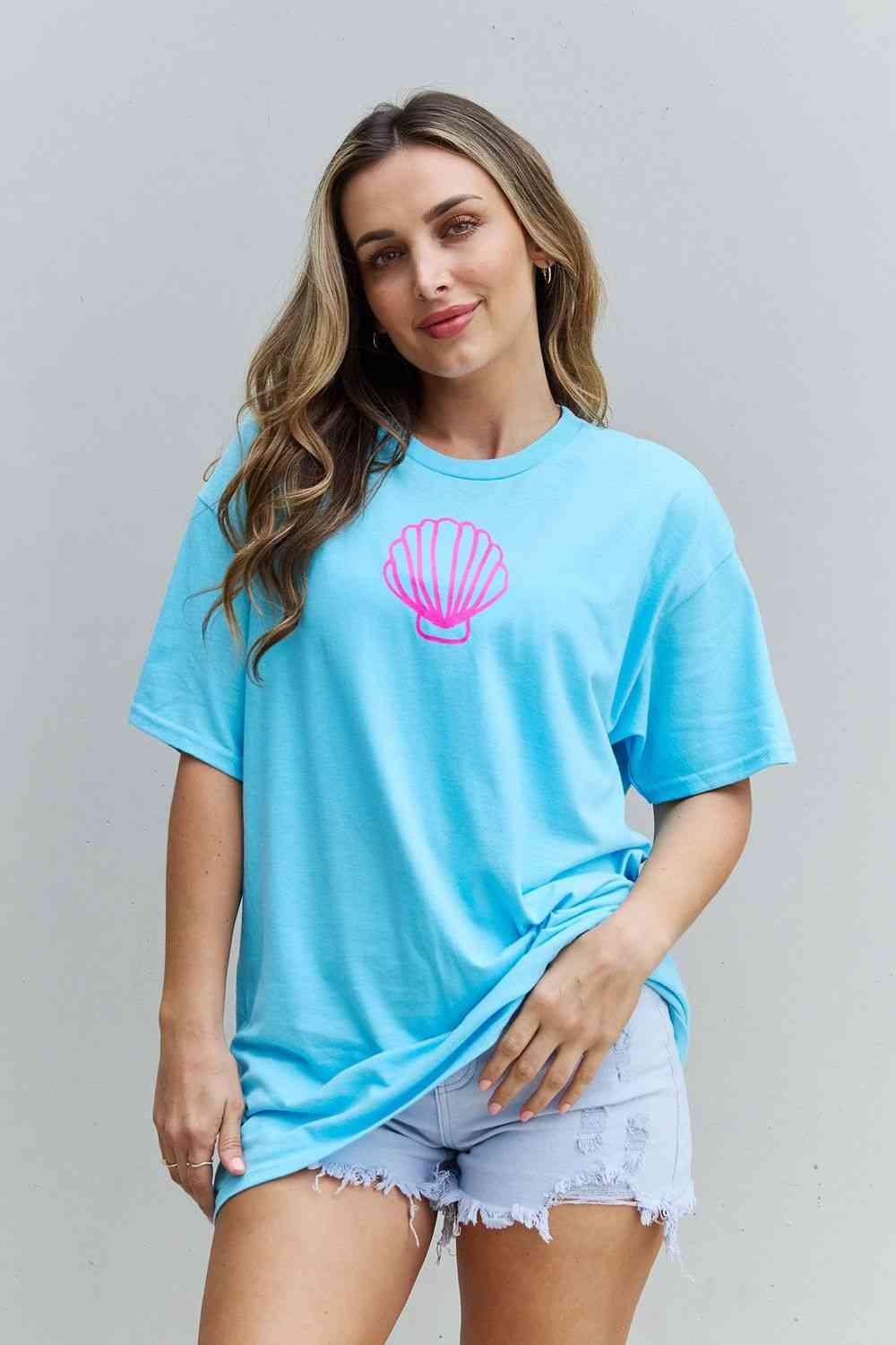 Get trendy with Oversized Graphic T-Shirt - T-Shirt available at Styles Code. Grab yours today!