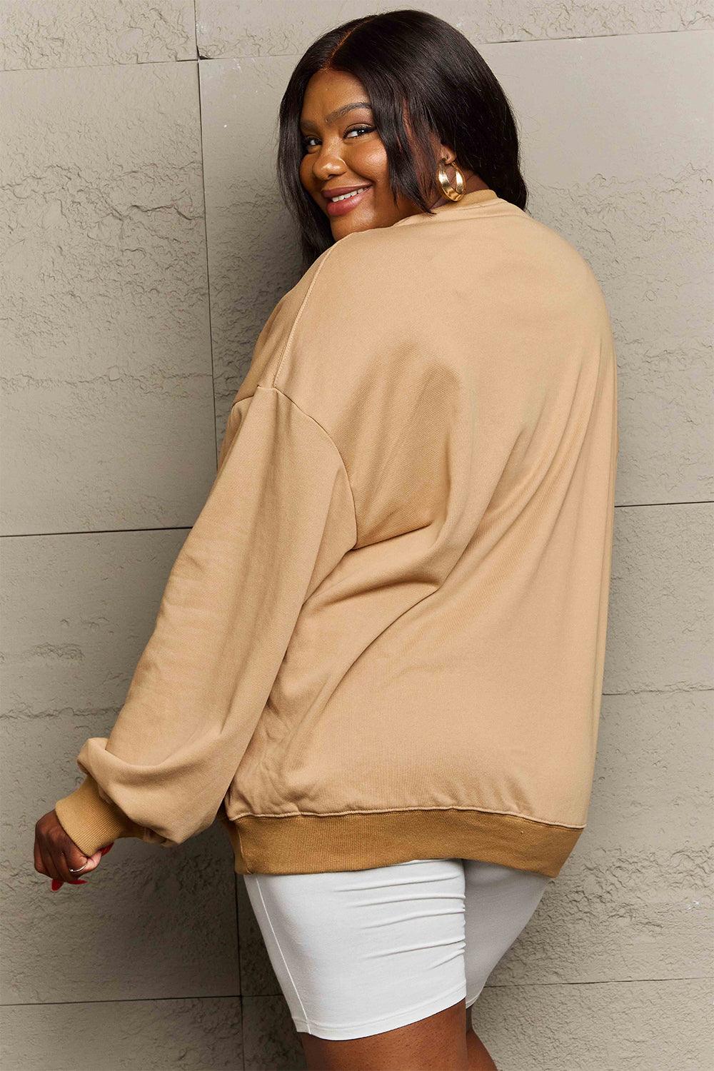 Get trendy with Simply Love Full Size MOM STER Graphic Sweatshirt - Halloween Clothes available at Styles Code. Grab yours today!