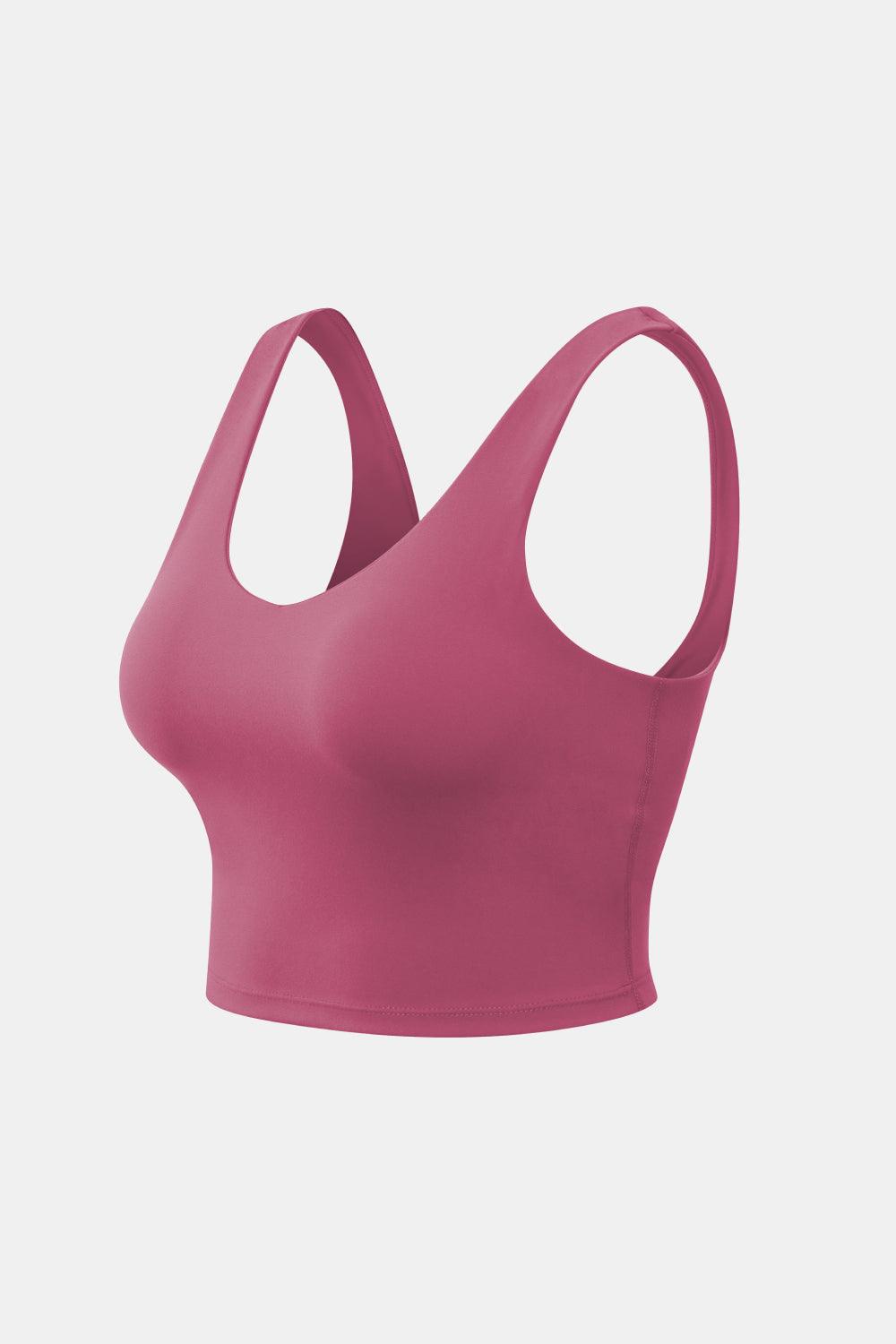 Get trendy with Cropped Scoop Neck Active Tank Top - Activewear available at Styles Code. Grab yours today!