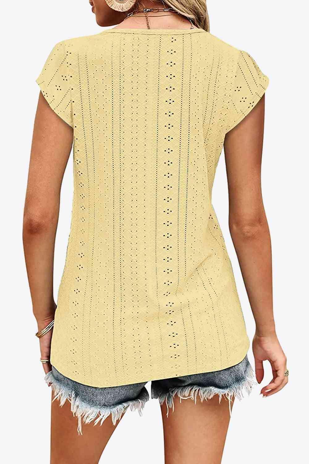 Get trendy with Contrast V-Neck Tee - T-Shirt available at Styles Code. Grab yours today!