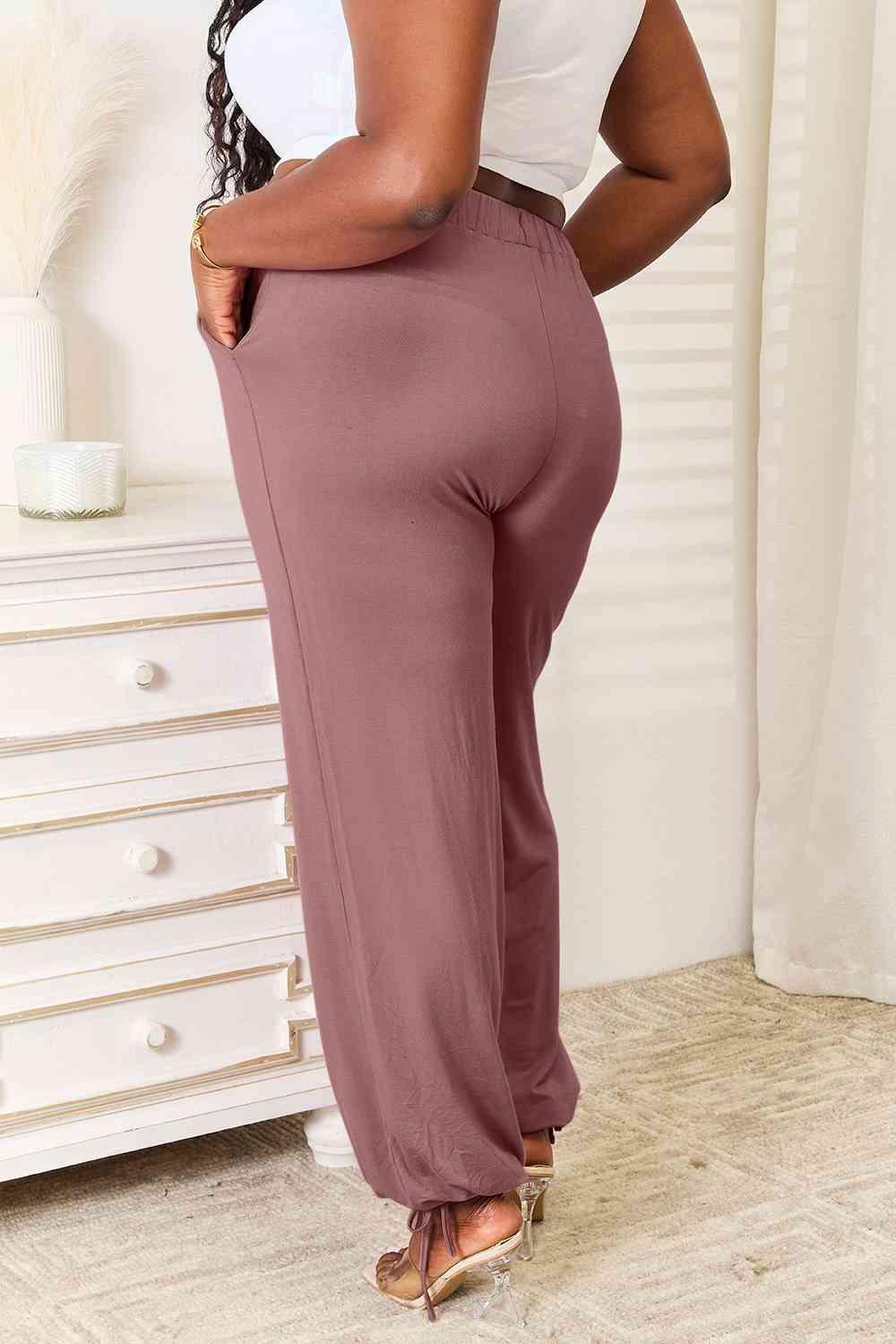 Get trendy with Full Size Rayon Drawstring Pants - Bottoms available at Styles Code. Grab yours today!