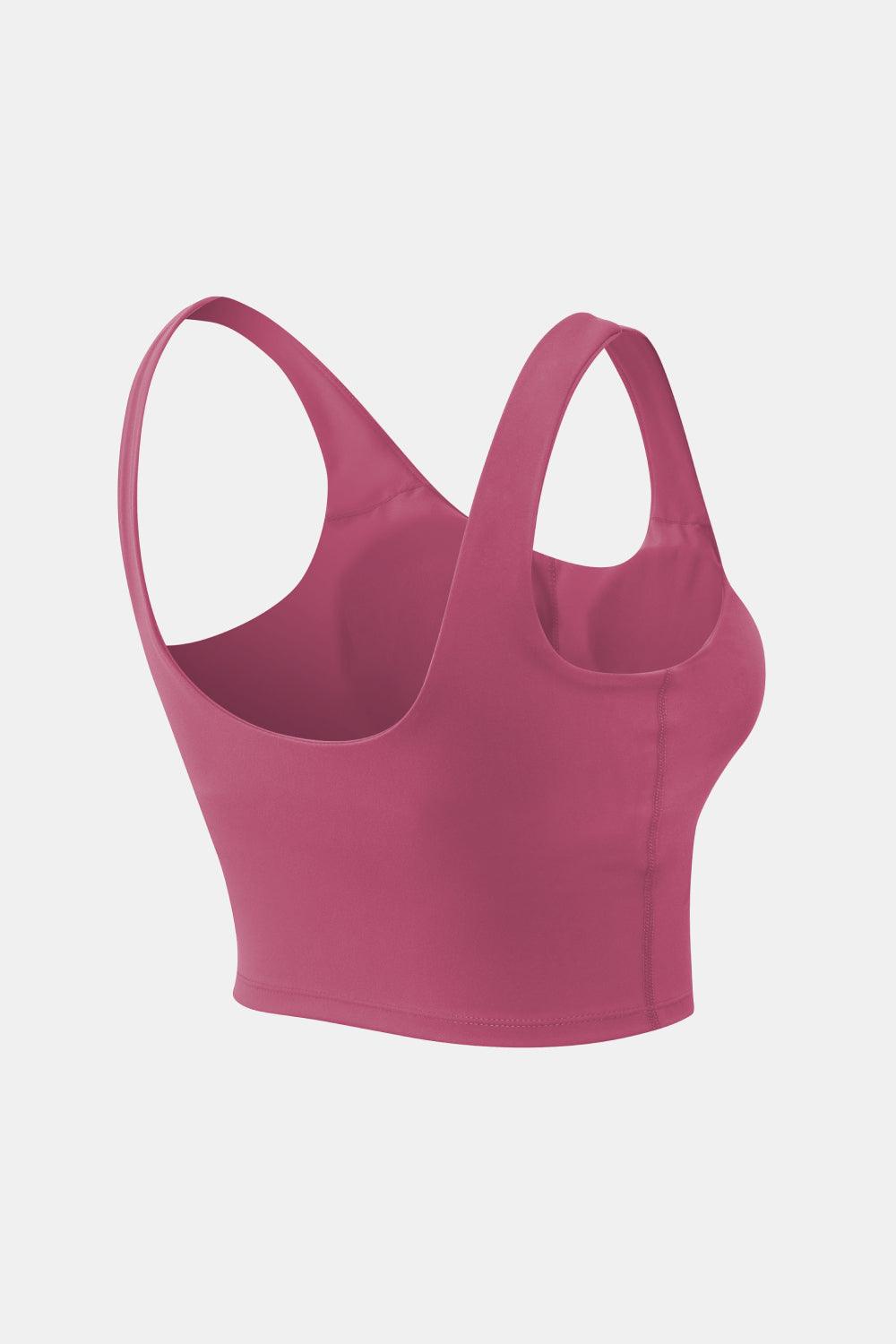 Get trendy with Cropped Scoop Neck Active Tank Top - Activewear available at Styles Code. Grab yours today!