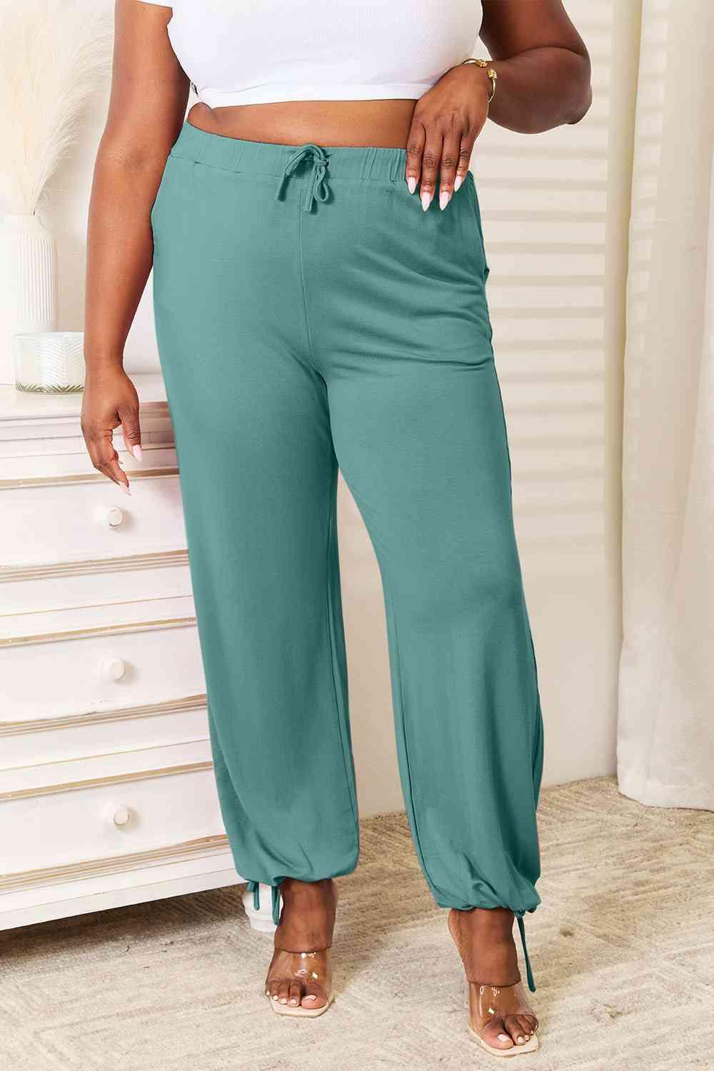 Get trendy with Full Size Rayon Drawstring Pants - Bottoms available at Styles Code. Grab yours today!
