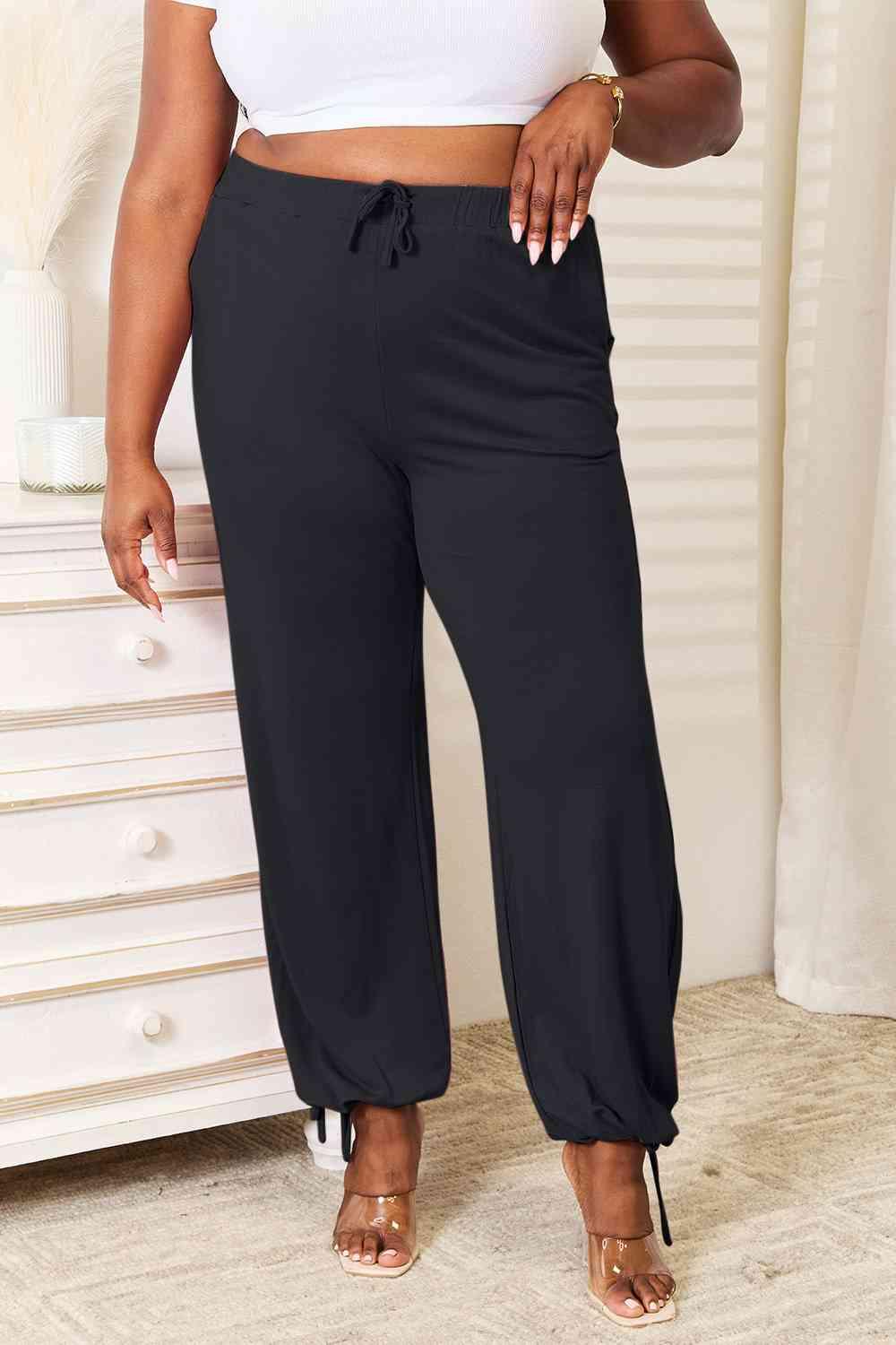 Get trendy with Full Size Rayon Drawstring Pants - Bottoms available at Styles Code. Grab yours today!