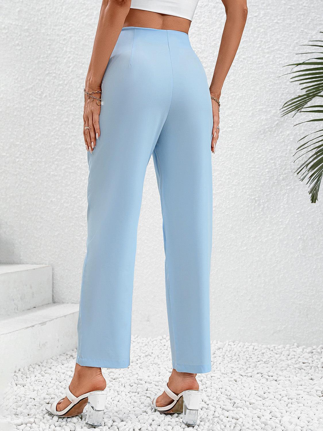 Get trendy with Ruched Long Pants - Bottoms available at Styles Code. Grab yours today!