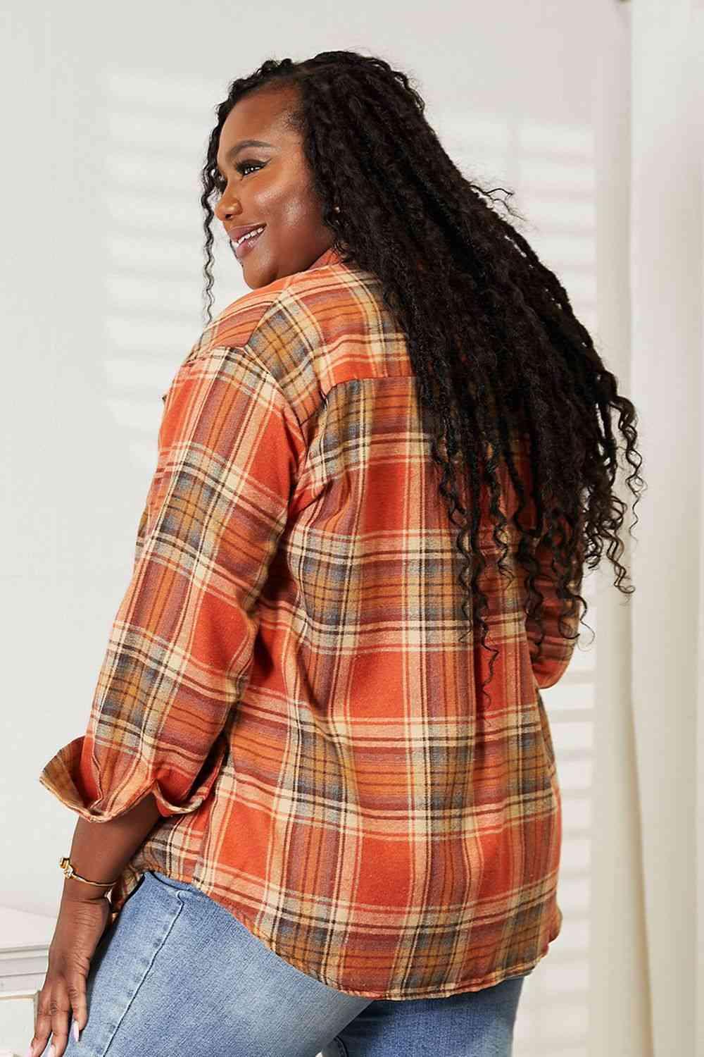 Get trendy with Plaid Dropped Shoulder Shirt - Shirt available at Styles Code. Grab yours today!