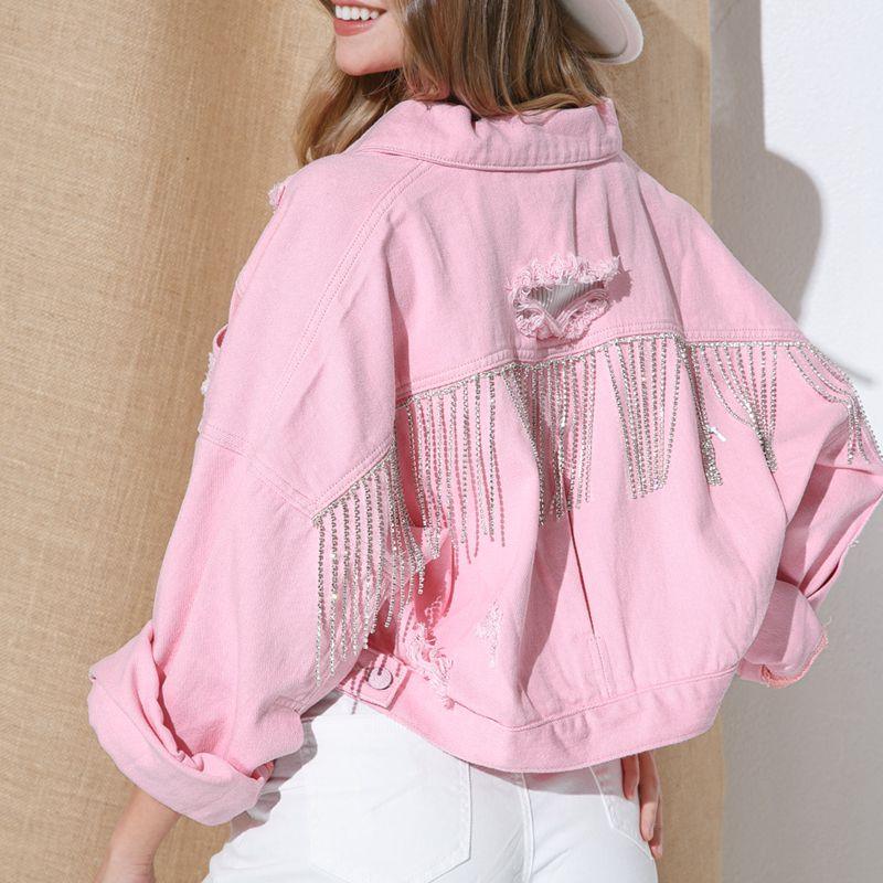 Get trendy with Dropped Shoulder Denim Jacket - Jackets available at Styles Code. Grab yours today!