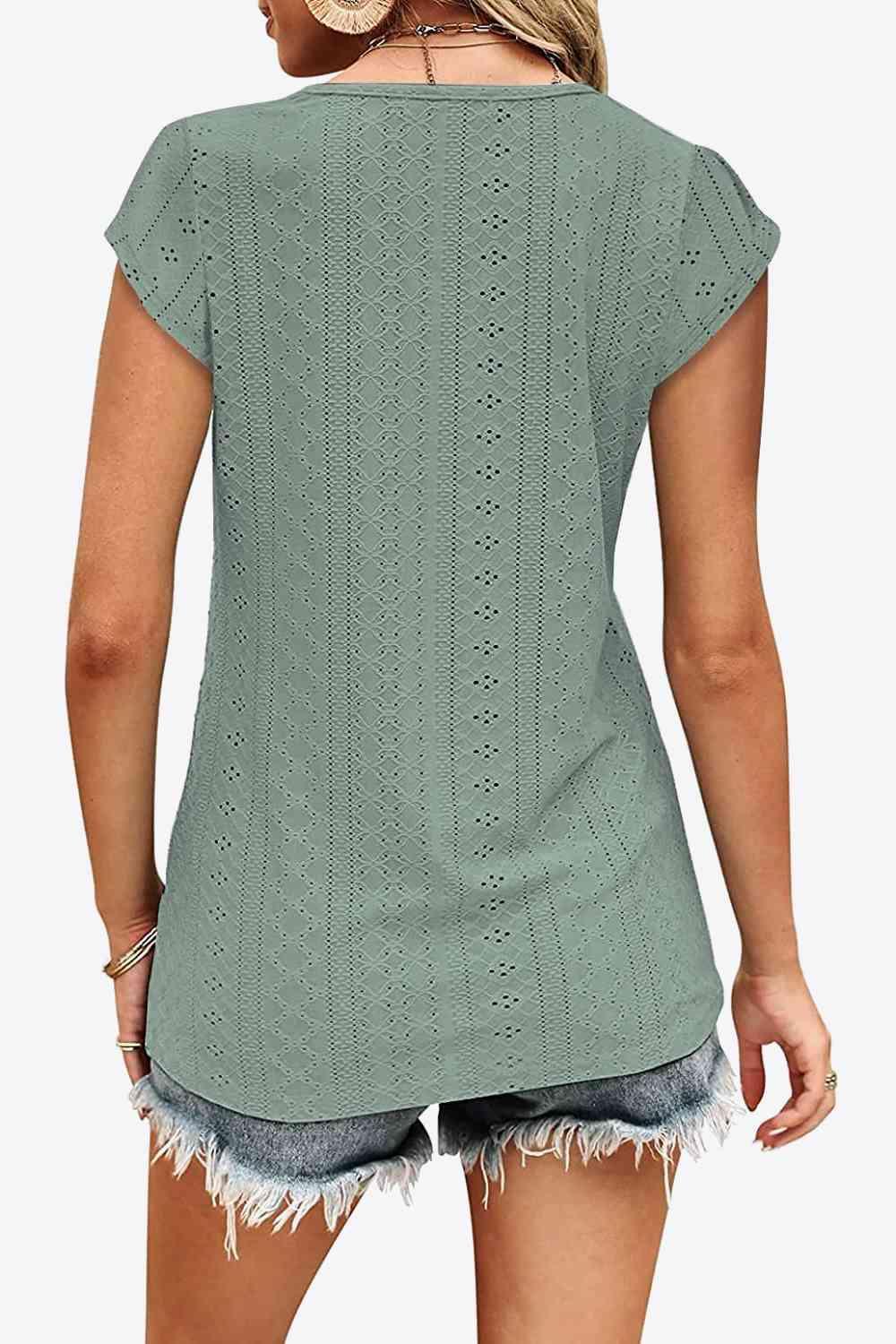 Get trendy with Contrast V-Neck Tee - T-Shirt available at Styles Code. Grab yours today!