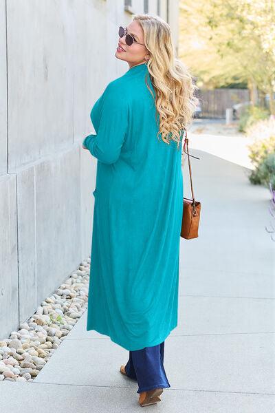 Get trendy with Basic Bae Full Size Open Front Long Sleeve Cover Up - available at Styles Code. Grab yours today!