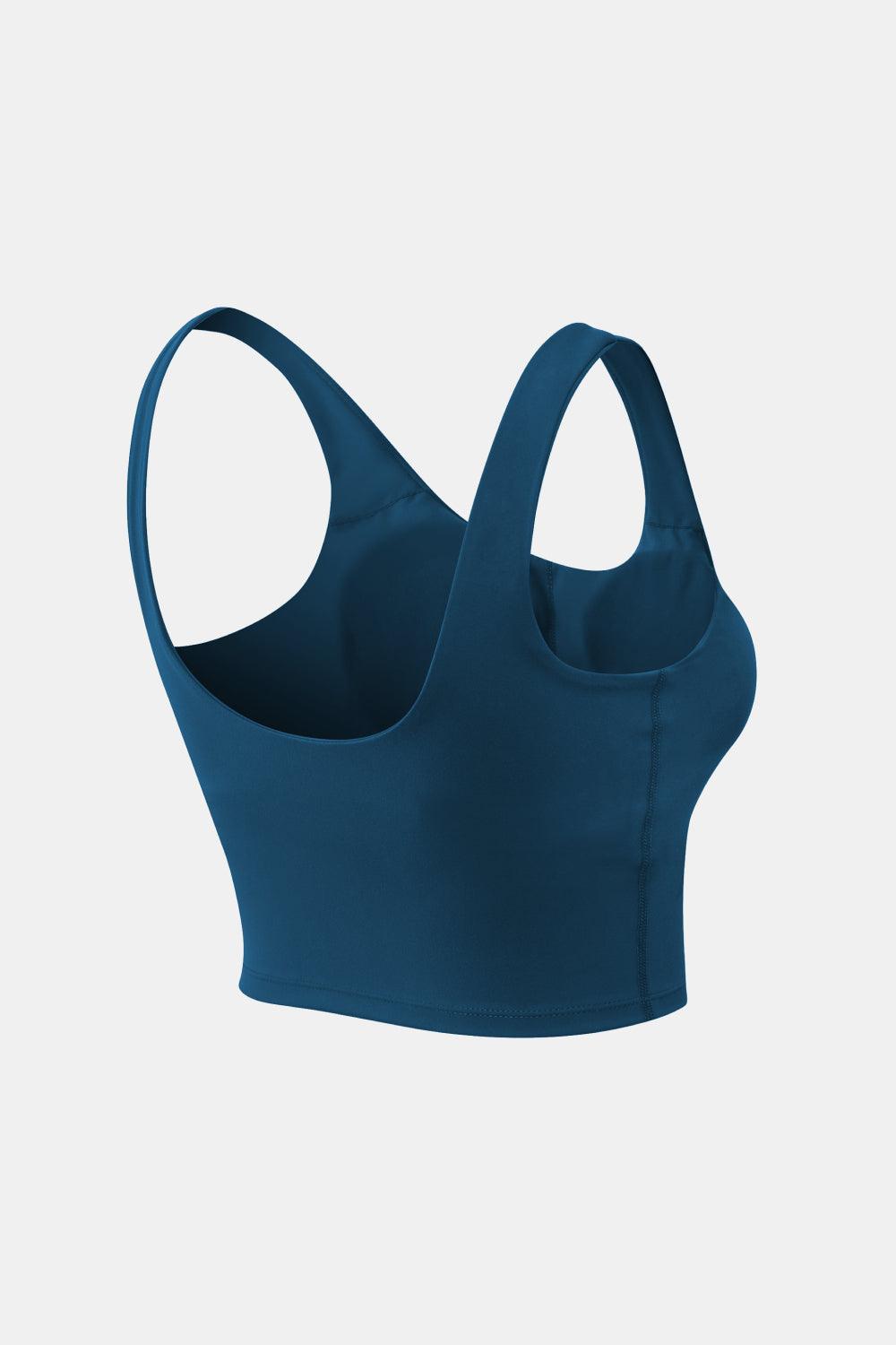 Get trendy with Cropped Scoop Neck Active Tank Top - Activewear available at Styles Code. Grab yours today!