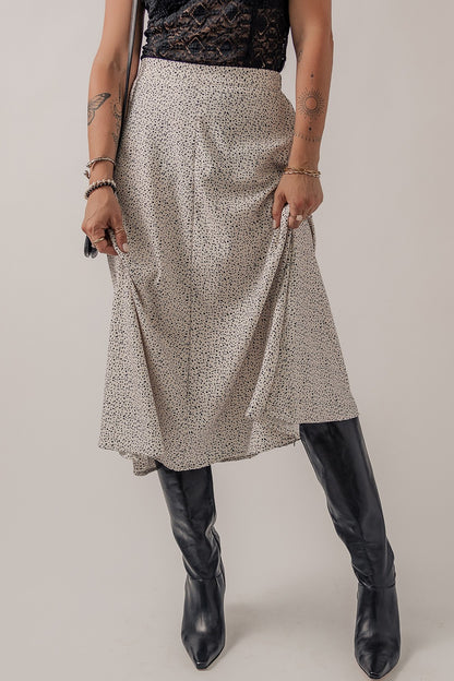 Get trendy with Speckle High Waist Midi Skirt - Skirts available at Styles Code. Grab yours today!