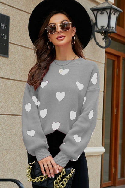 Get trendy with Lantern Sleeve Tunic Sweater - Sweaters available at Styles Code. Grab yours today!