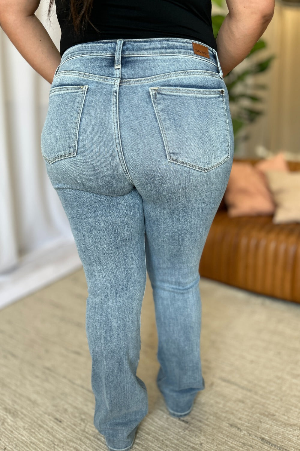 Get trendy with Full Size Bootcut Jeans - Jeans available at Styles Code. Grab yours today!