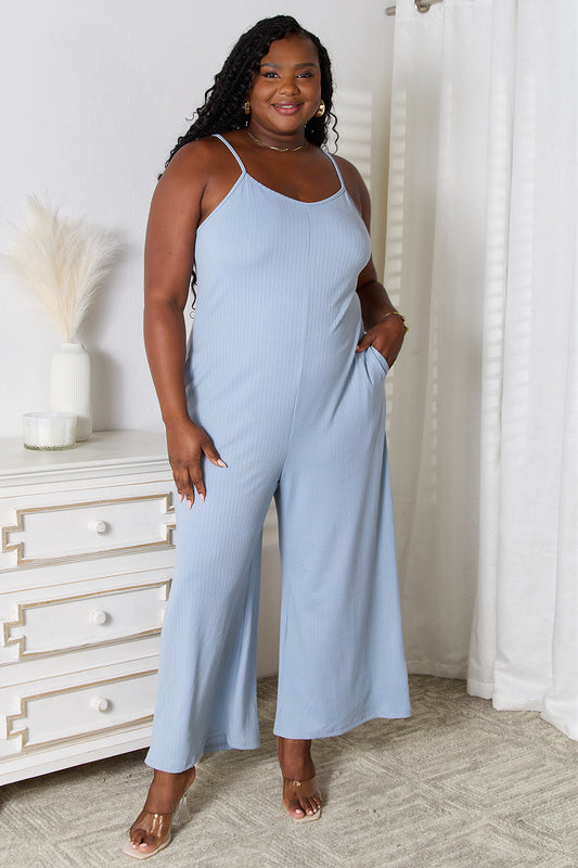 Get trendy with Full Size V-Neck Jumpsuit -  available at Styles Code. Grab yours today!