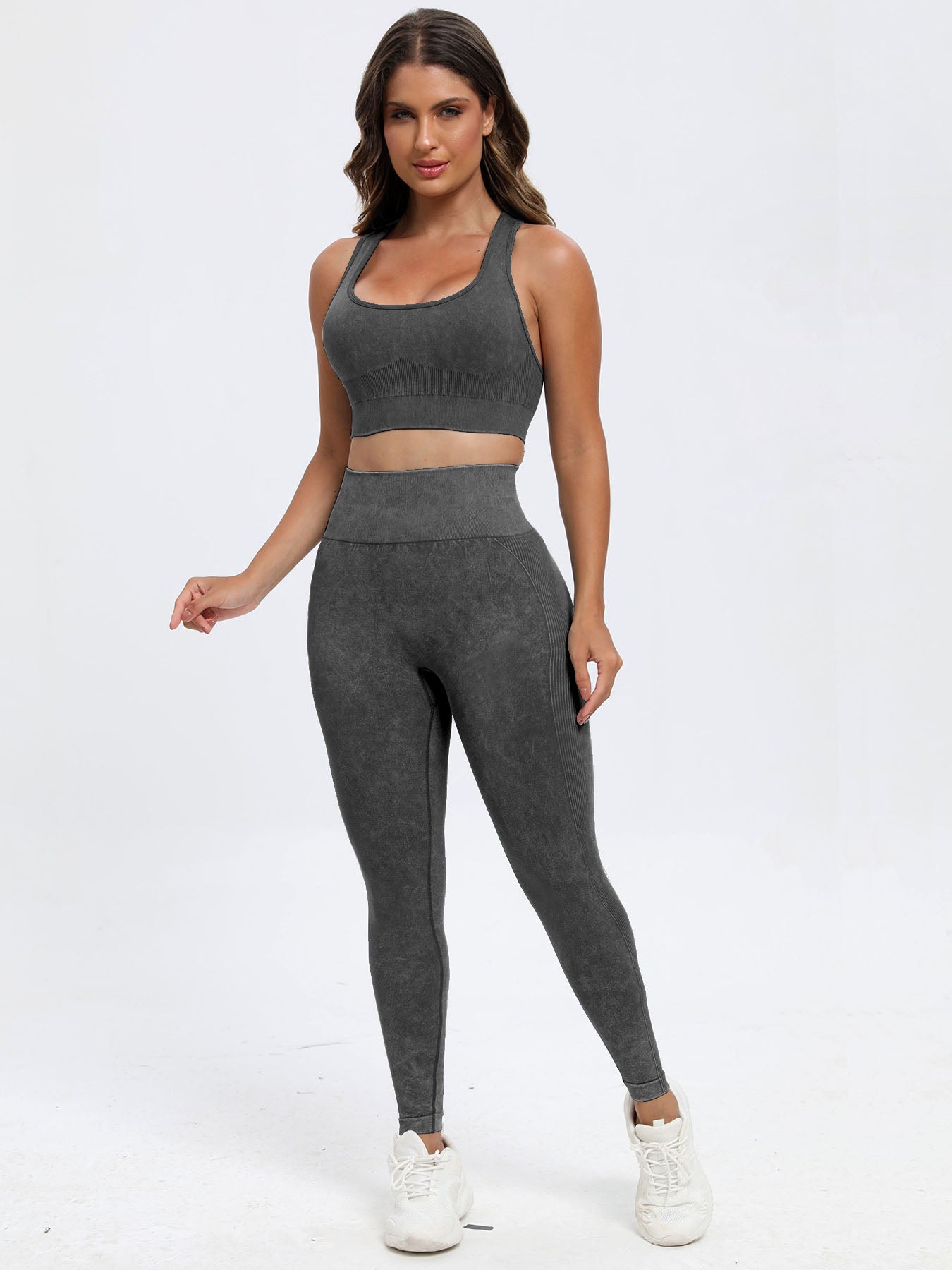 Get trendy with Scoop Neck Wide Strap Top and Pants Active Set - Activewear available at Styles Code. Grab yours today!