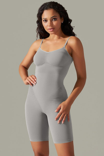 Get trendy with Spaghetti Strap Active Romper - Activewear available at Styles Code. Grab yours today!