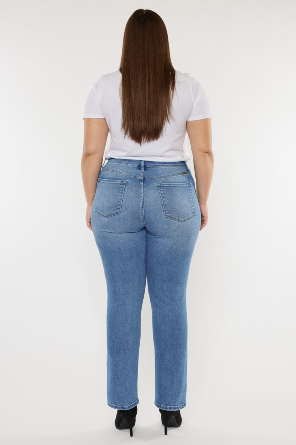 Get trendy with Kancan Full Size Cat's Whiskers High Waist Jeans - Plus Size available at Styles Code. Grab yours today!