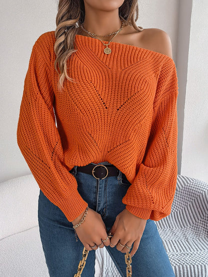 Get trendy with Openwork Long Sleeve Sweater - Sweaters available at Styles Code. Grab yours today!