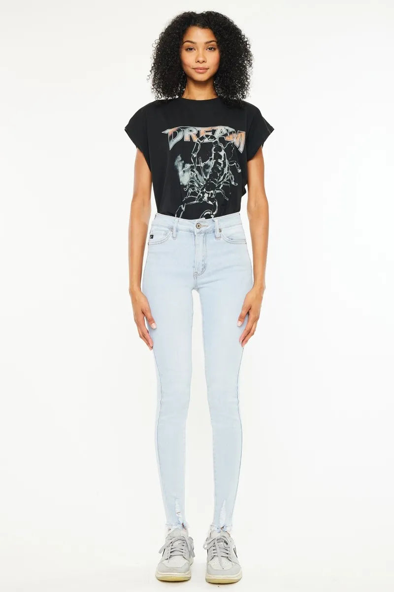 Get trendy with Kancan High Rise Super Skinny Jeans - Jeans available at Styles Code. Grab yours today!