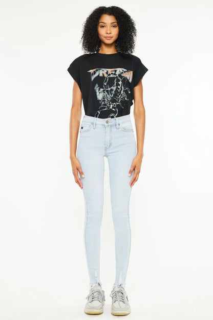 Get trendy with Kancan High Rise Super Skinny Jeans - Jeans available at Styles Code. Grab yours today!