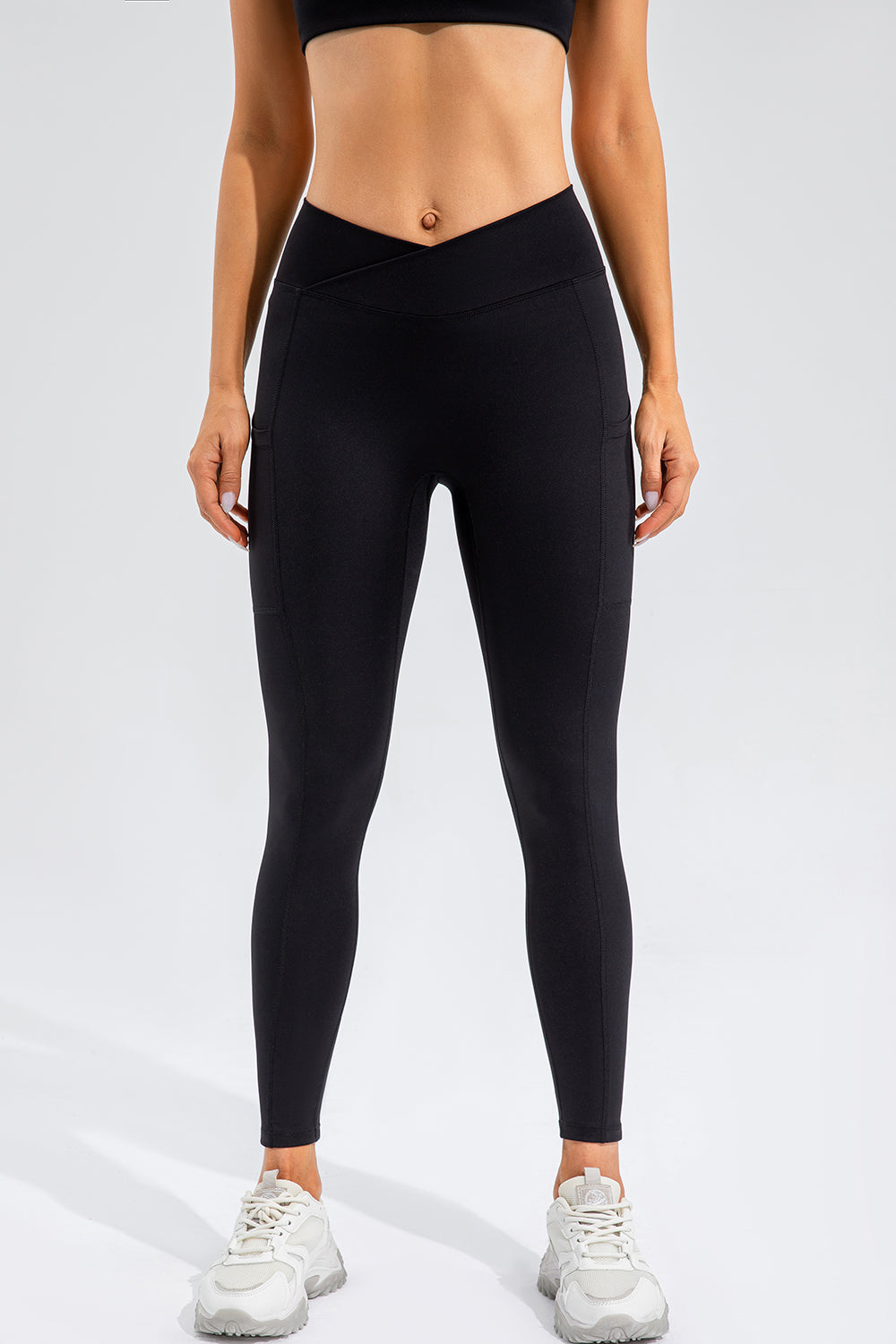 Get trendy with High Waist Active Leggings with Pockets - Activewear available at Styles Code. Grab yours today!