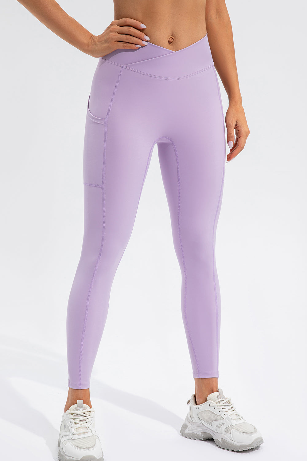 Get trendy with High Waist Active Leggings with Pockets - Activewear available at Styles Code. Grab yours today!