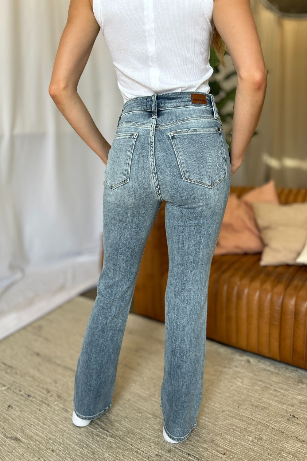 Get trendy with Full Size Bootcut Jeans - Jeans available at Styles Code. Grab yours today!