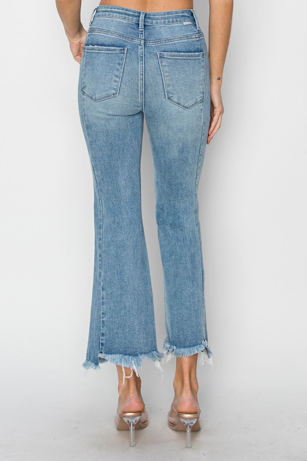 Get trendy with Full Size High Rise Jeans - Jeans available at Styles Code. Grab yours today!