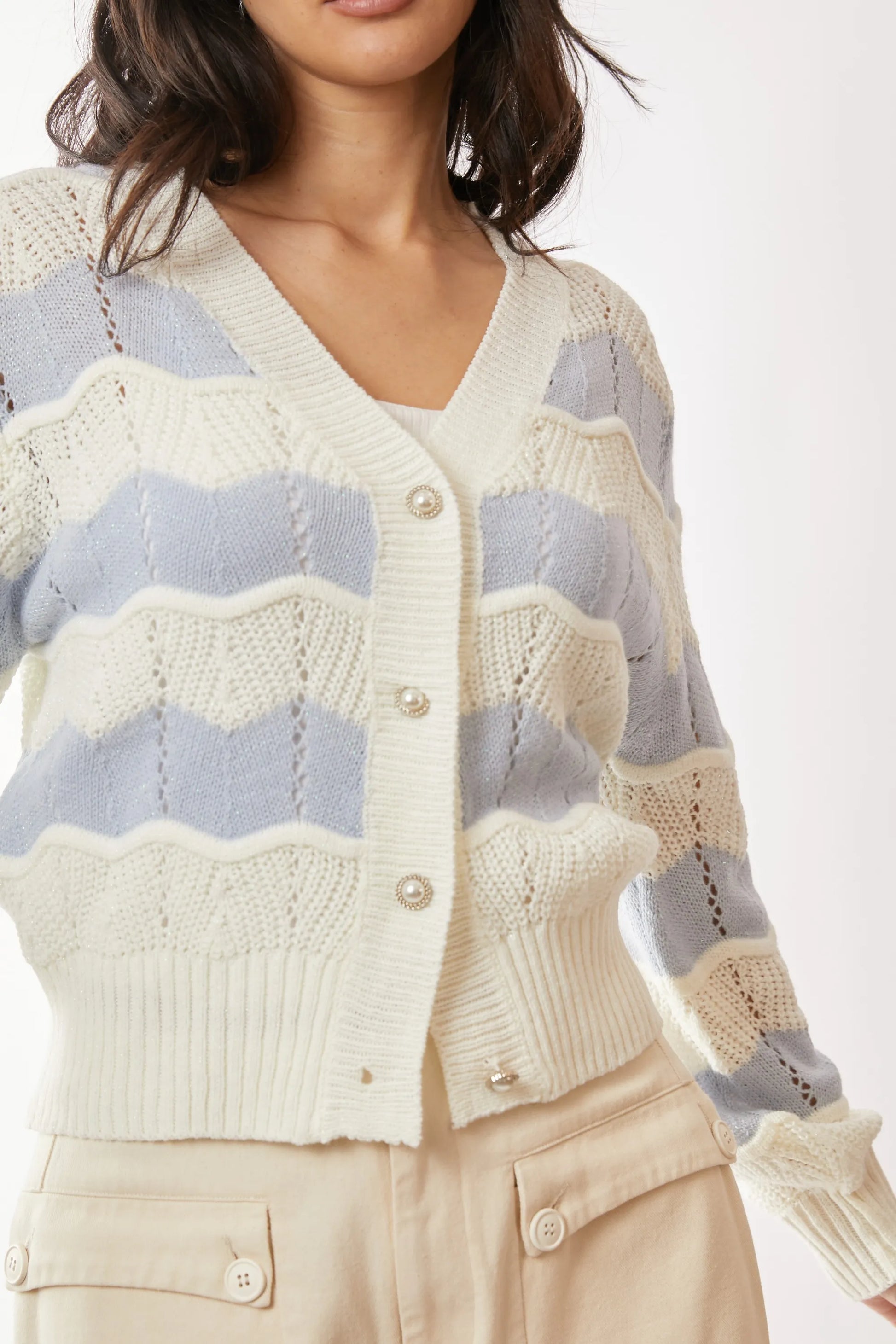 Get trendy with Button Up V Neckline Cardigan -  available at Styles Code. Grab yours today!