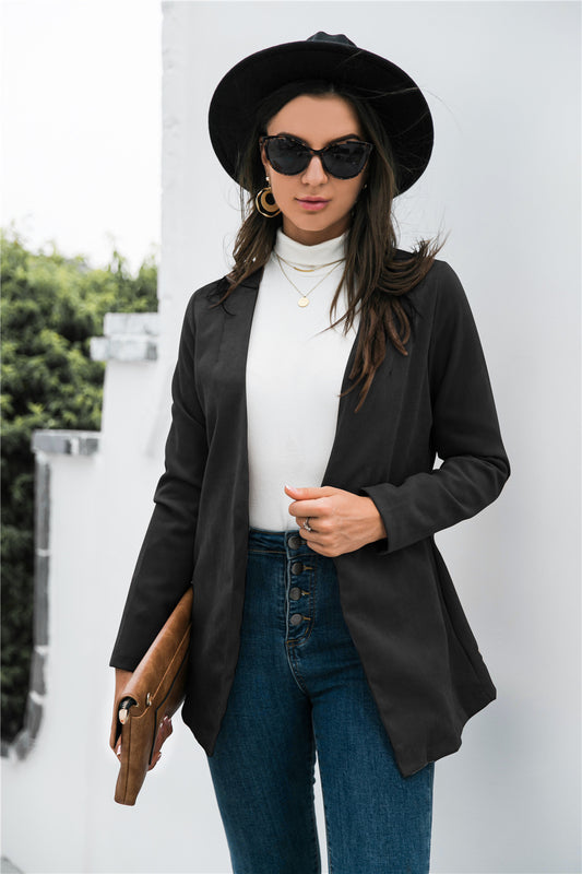 Get trendy with Three-Quarter Sleeve Blazer - Blazers available at Styles Code. Grab yours today!