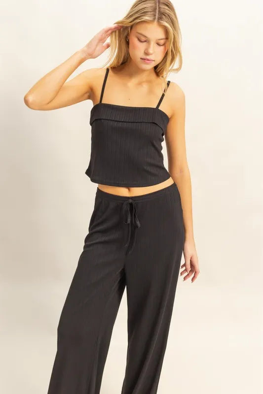 Get trendy with Cami Top and Pants Set - Two Piece Sets available at Styles Code. Grab yours today!