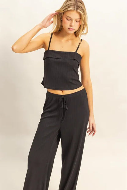 Get trendy with Cami Top and Pants Set - Two Piece Sets available at Styles Code. Grab yours today!