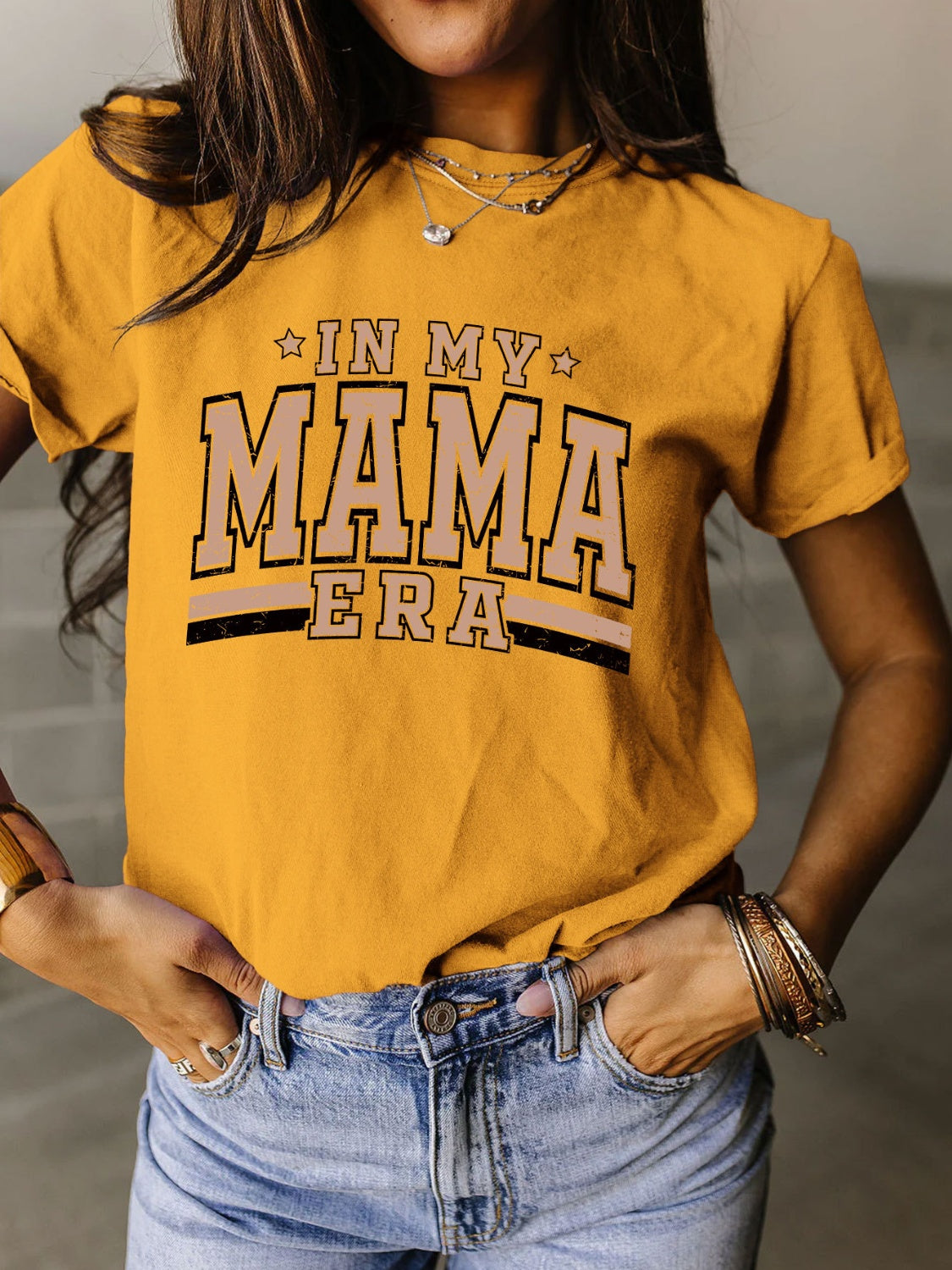 Get trendy with Full Size Letter Graphic Round Neck Short Sleeve T-Shirt - Graphic T-Shirts available at Styles Code. Grab yours today!