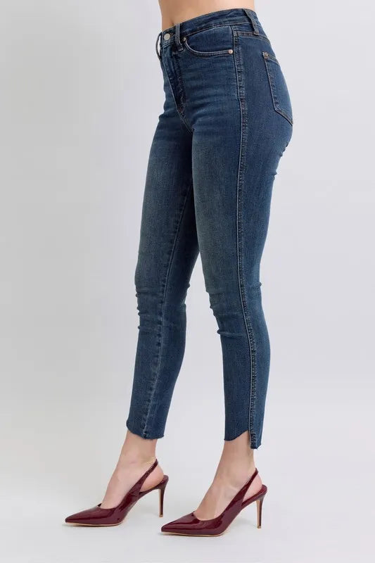 Get trendy with High Waist Skinny Jeans Plus Size - Jeans available at Styles Code. Grab yours today!