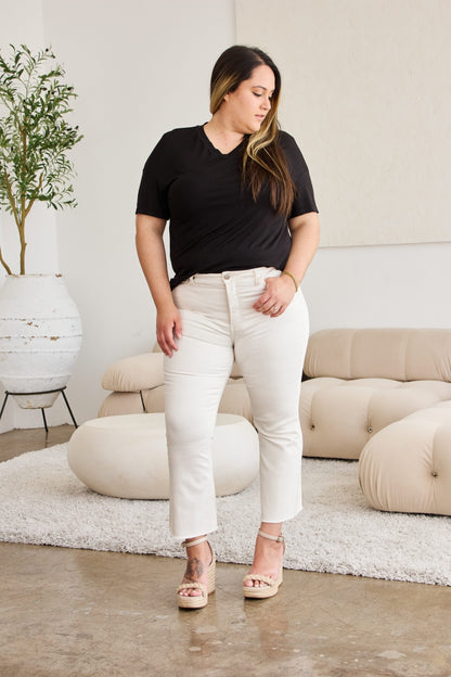 Get trendy with Tummy Control High Waist Jeans - Jeans available at Styles Code. Grab yours today!