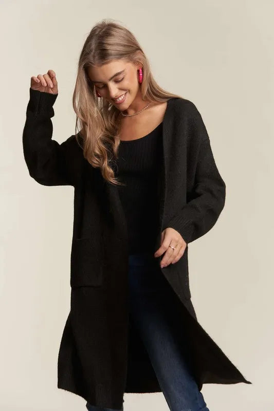 Get trendy with Two Tone Open Cardigan -  available at Styles Code. Grab yours today!