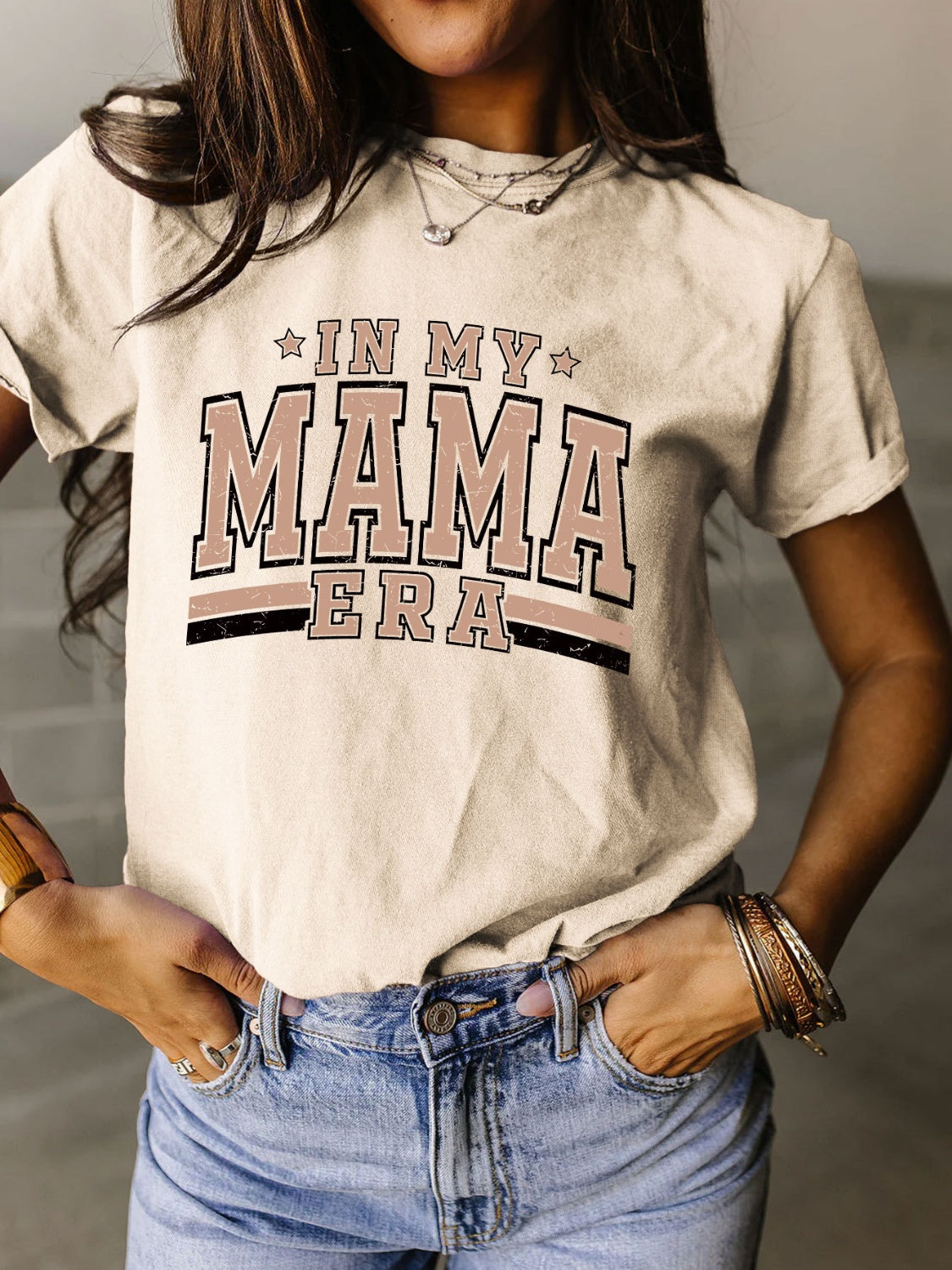 Get trendy with Full Size Letter Graphic Round Neck Short Sleeve T-Shirt - Graphic T-Shirts available at Styles Code. Grab yours today!