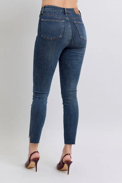 Get trendy with High Waist Skinny Jeans Plus Size - Jeans available at Styles Code. Grab yours today!