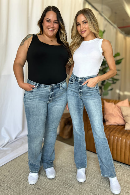 Get trendy with Full Size Bootcut Jeans - Jeans available at Styles Code. Grab yours today!