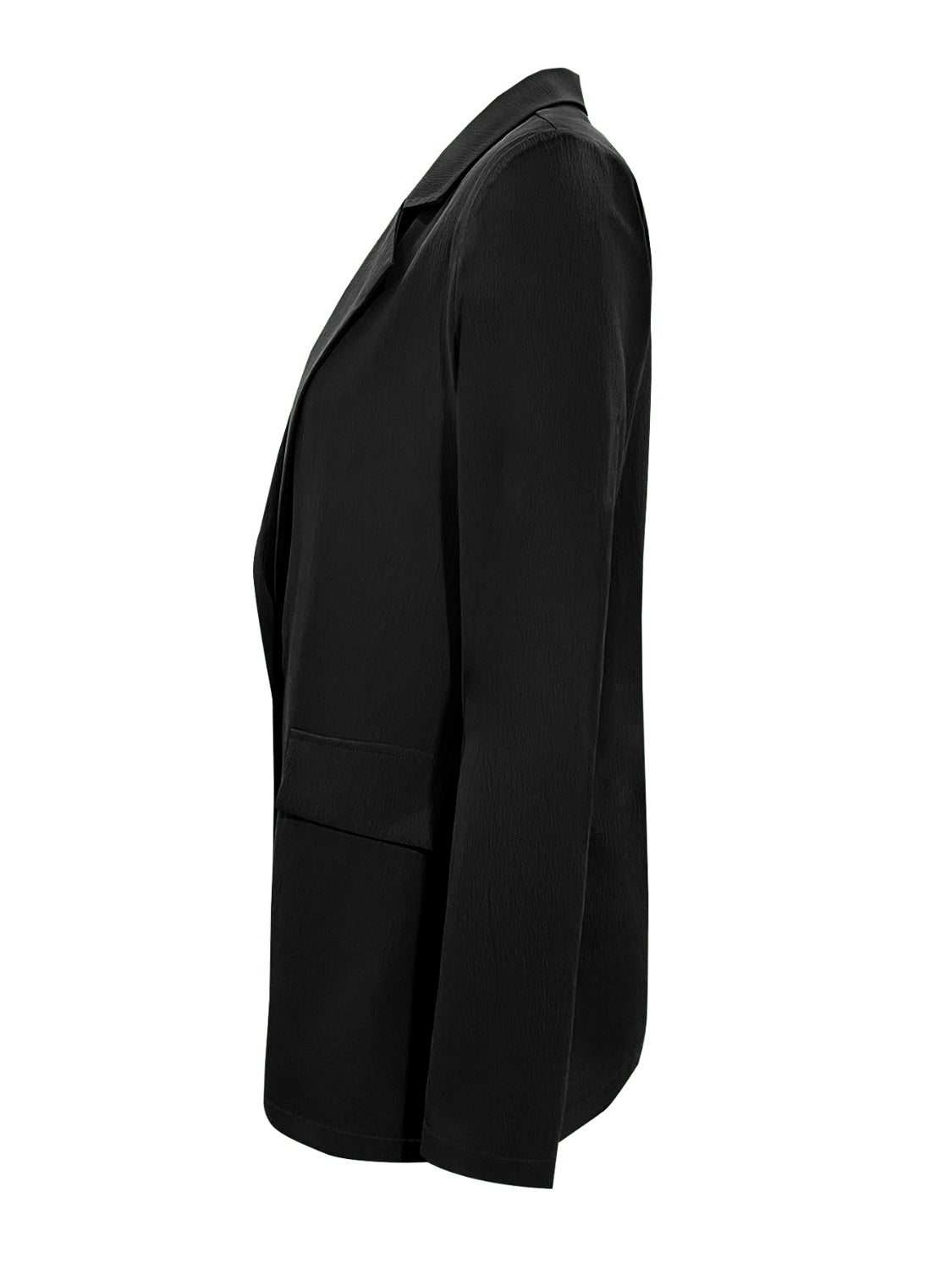 Get trendy with Lapel Collar Long Sleeve Blazer - Blazers available at Styles Code. Grab yours today!