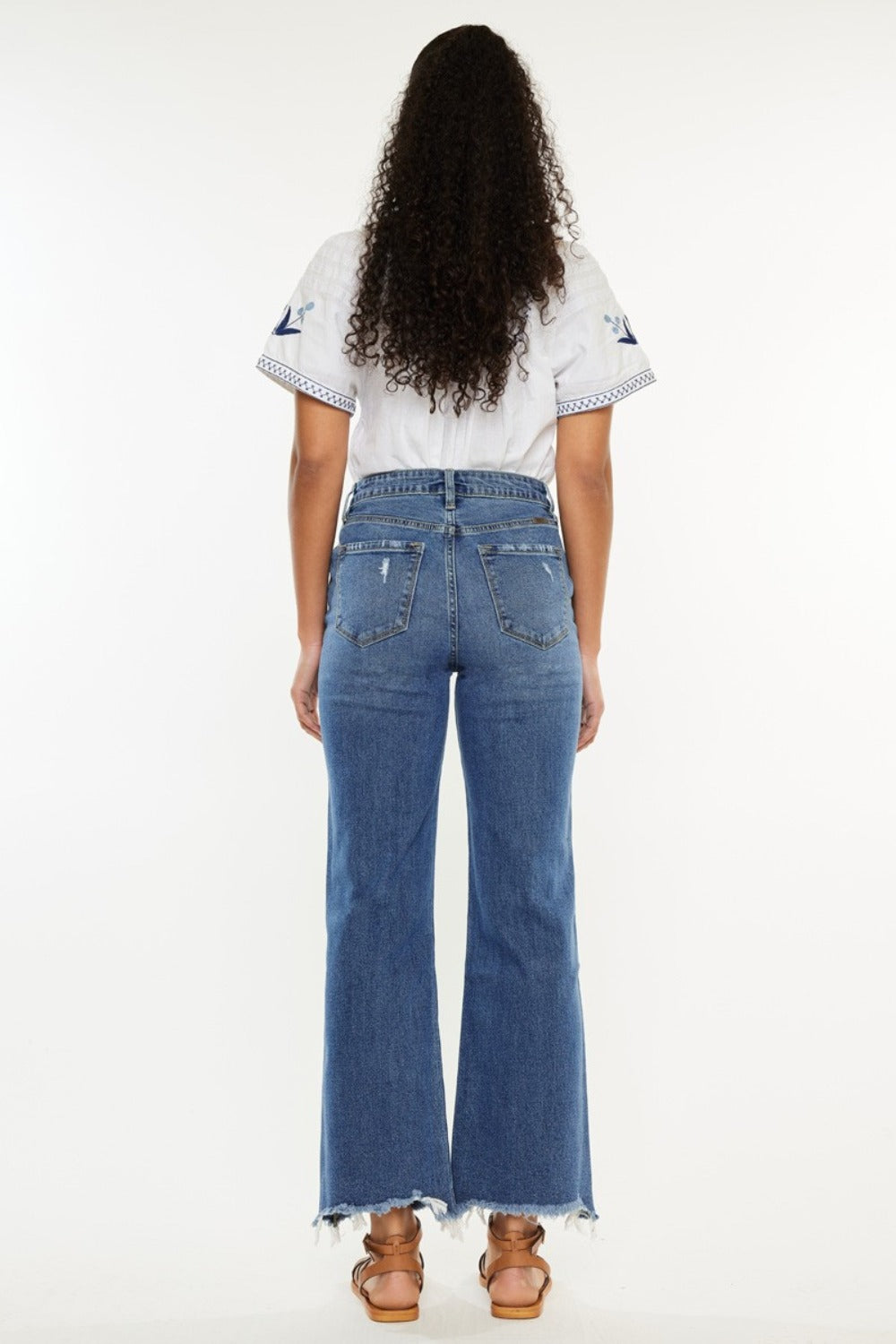 Get trendy with Kancan Full Size High Rise Slim Wide Leg Jeans - Jeans available at Styles Code. Grab yours today!