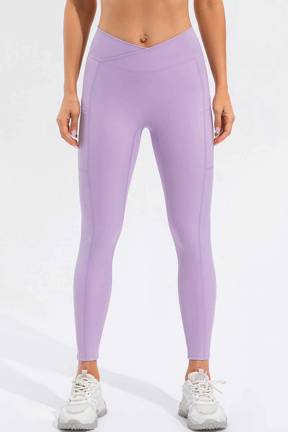 Get trendy with High Waist Active Leggings with Pockets - Activewear available at Styles Code. Grab yours today!