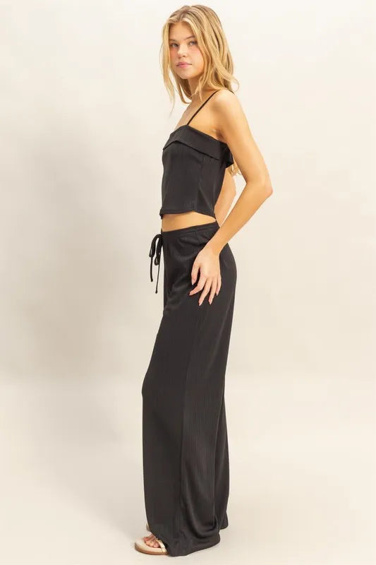 Get trendy with Cami Top and Pants Set - Two Piece Sets available at Styles Code. Grab yours today!