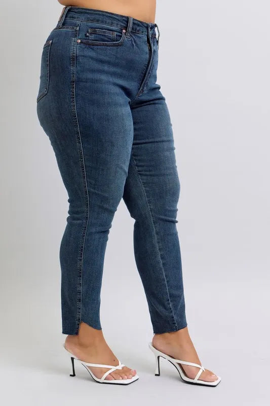 Get trendy with High Waist Skinny Jeans Plus Size - Jeans available at Styles Code. Grab yours today!