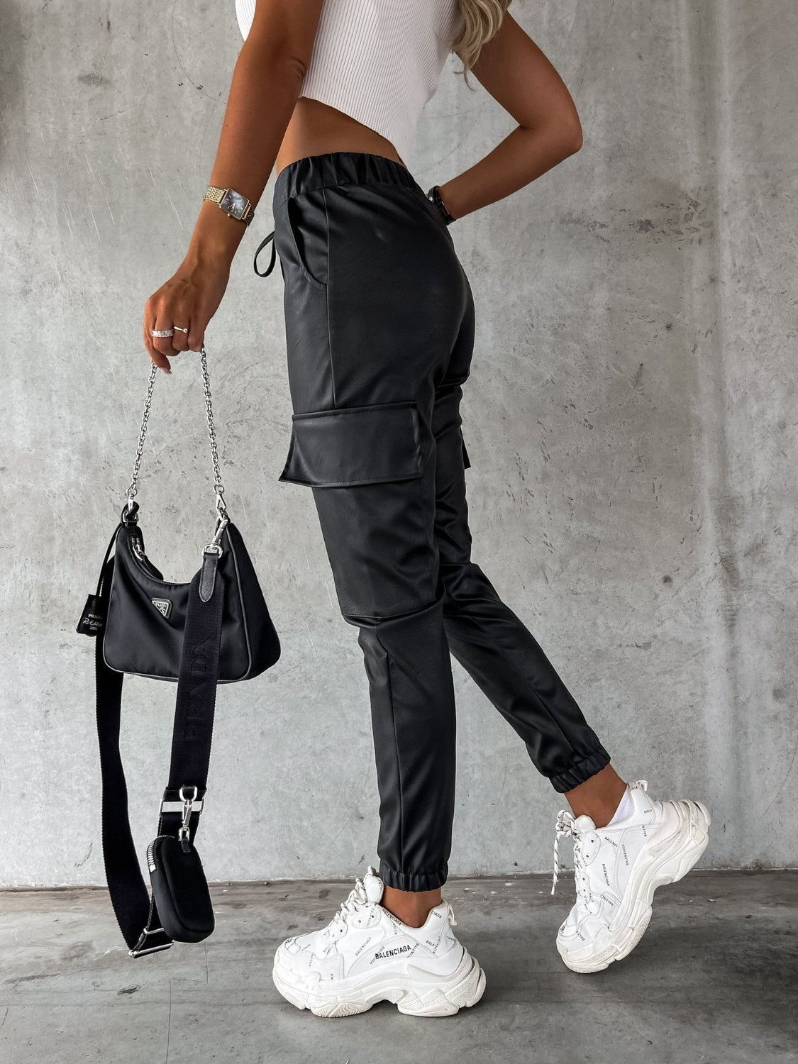 Get trendy with Drawstring Pants with Pockets - Pants available at Styles Code. Grab yours today!