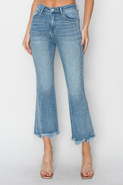 Get trendy with Full Size High Rise Jeans - Jeans available at Styles Code. Grab yours today!