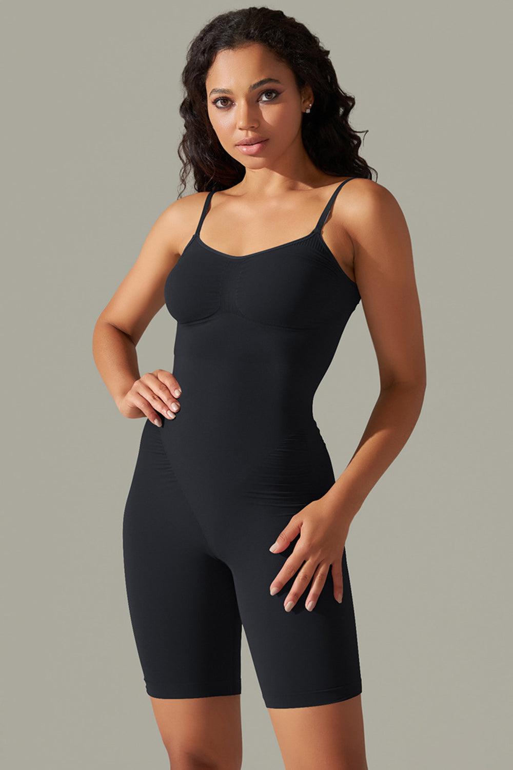 Get trendy with Spaghetti Strap Active Romper - Activewear available at Styles Code. Grab yours today!