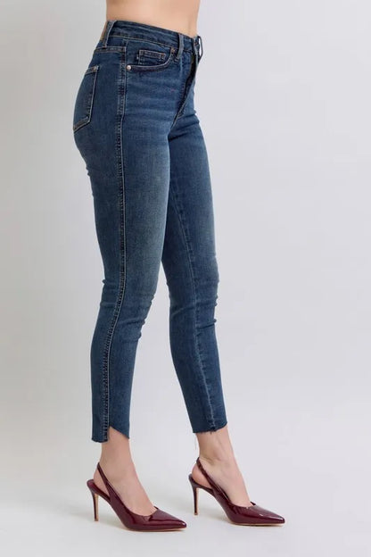 Get trendy with High Waist Skinny Jeans Plus Size - Jeans available at Styles Code. Grab yours today!